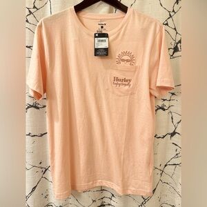 Hurley Men's Sun Graphic Peach Tee